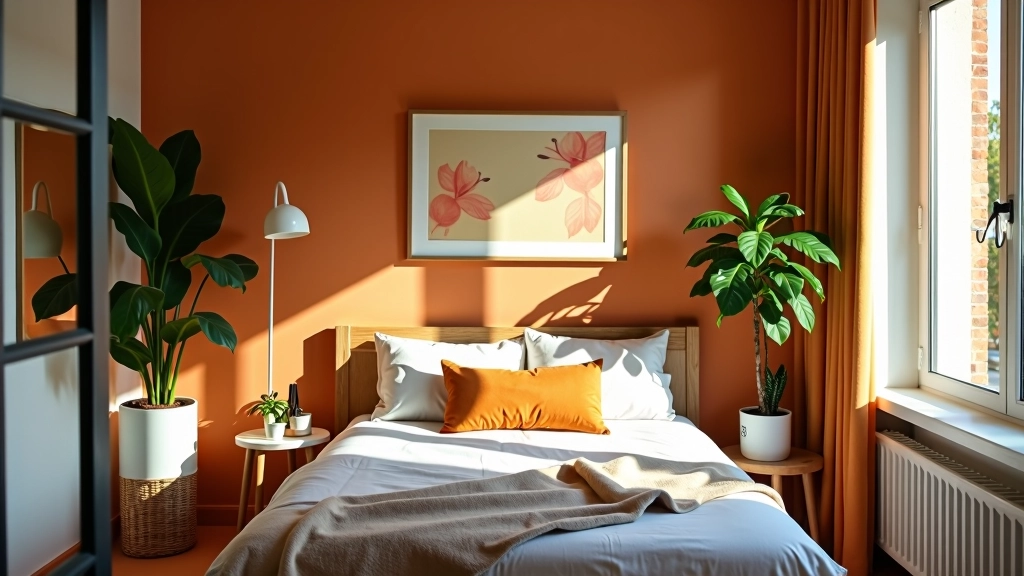 Gezellig studio met warme kleuren, textiel, planten en persoonlijke decoratie